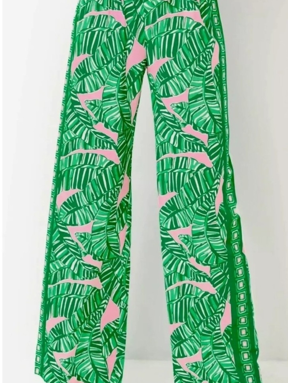 Lilly Pulitzer Bal Harbour Palazzo Pants Let's Go Bananas Sz Med Nwot